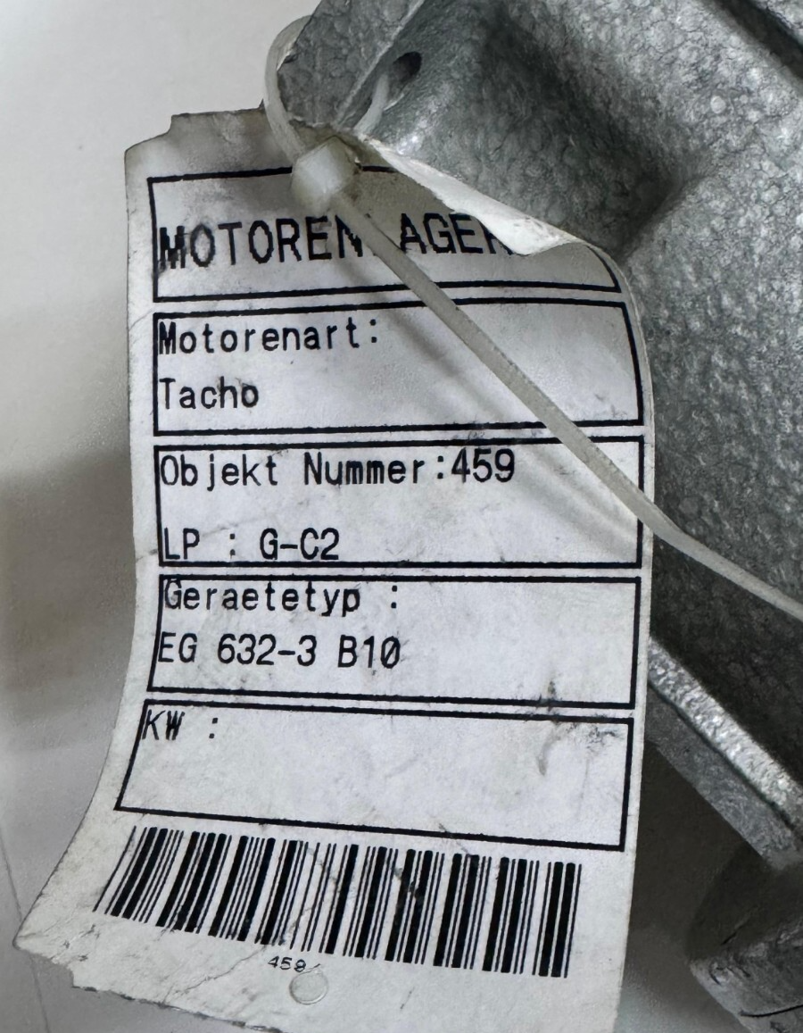 Motorenlager Tacho Motor EG 6323 B10 – 30VDC, 1000 min⁻¹,1