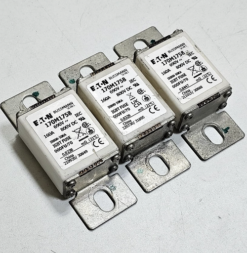 (1  Piece) Eaton Bussmann | 170M1758 | IGBT Fuse | 160A | 800V DC0
