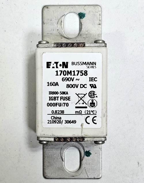 (1  Piece) Eaton Bussmann | 170M1758 | IGBT Fuse | 160A | 800V DC1