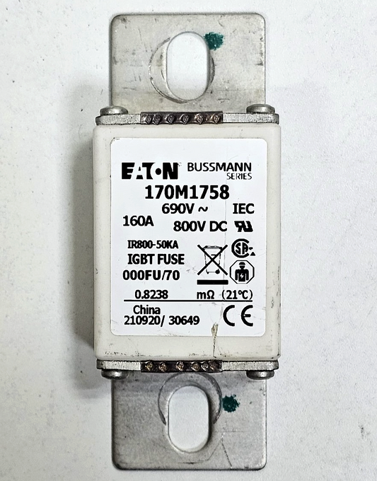 (1  Piece) Eaton Bussmann | 170M1758 | IGBT Fuse | 160A | 800V DC1