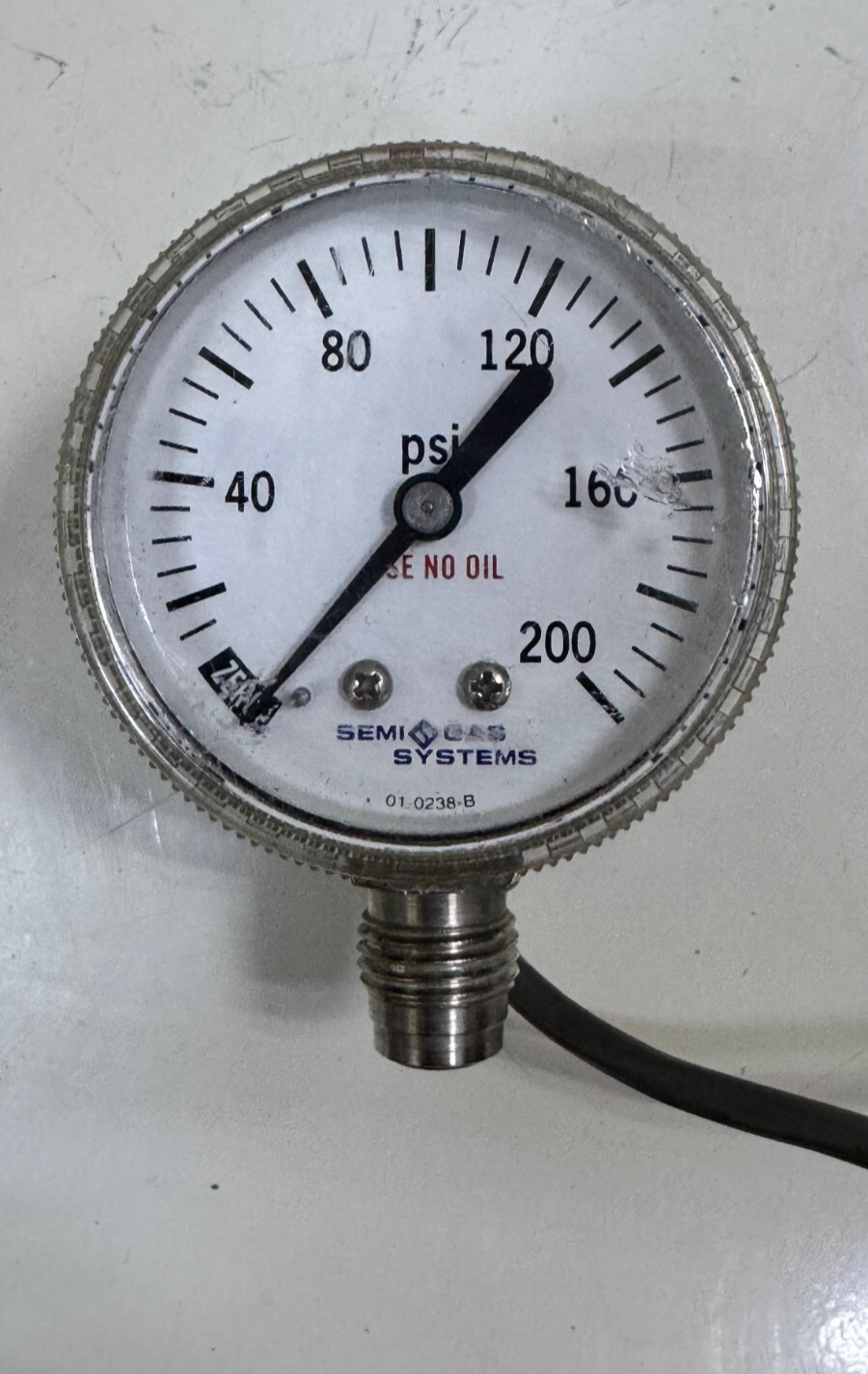 Semi Gas Pressure Gauge 010238B | 0–200 PSI | Industrial Gas Monitoring System1