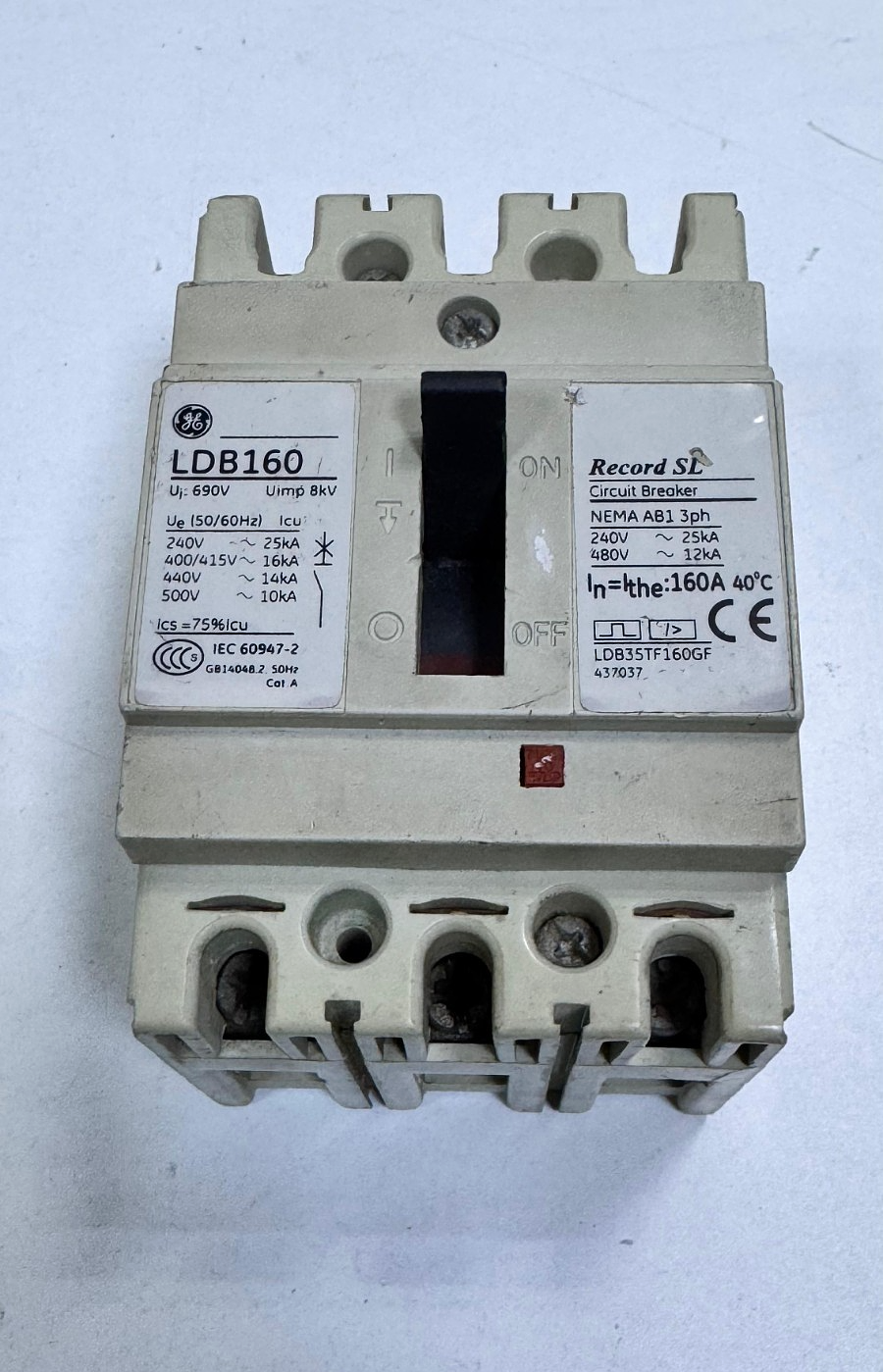 GE | LDB160 | Record SL Circuit Breaker | 160A | Free Shipping1