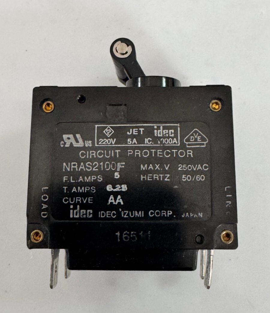 IDEC NRAS2100F Circuit Protector 5A 250VAC 50/60Hz | Industrial Circuit Breaker2