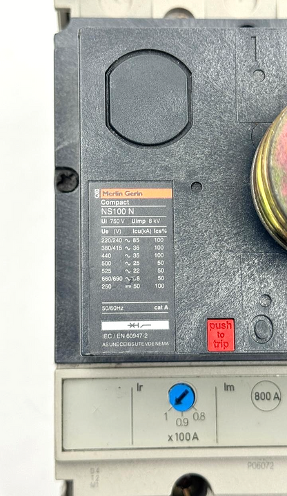 Merlin Gerin NS100-160-250 Circuit Breaker | 100 A 2