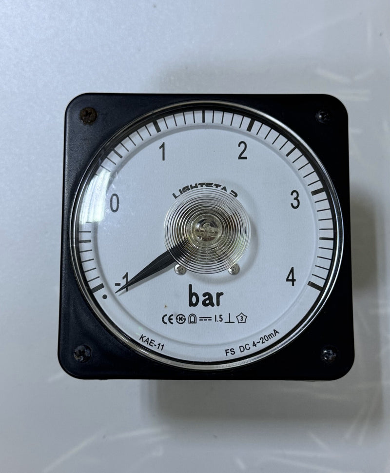 Lightstar KAE11 Analog Pressure Meter | 1 to 4 Bar | 4–20mA Output | 110x110mm0