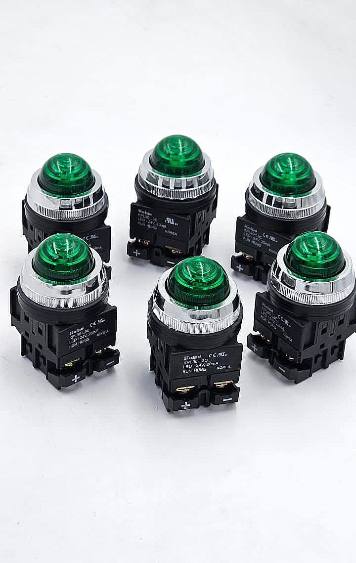 Koino KPL30L3C Green LED Indicator Light | 24V , 20mA | Made in Korea ( 1 pcs )1