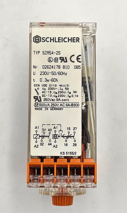 Schleicher SZA542S Time Delay Relay | 230V | Made in Germany ( 1 pcs )3