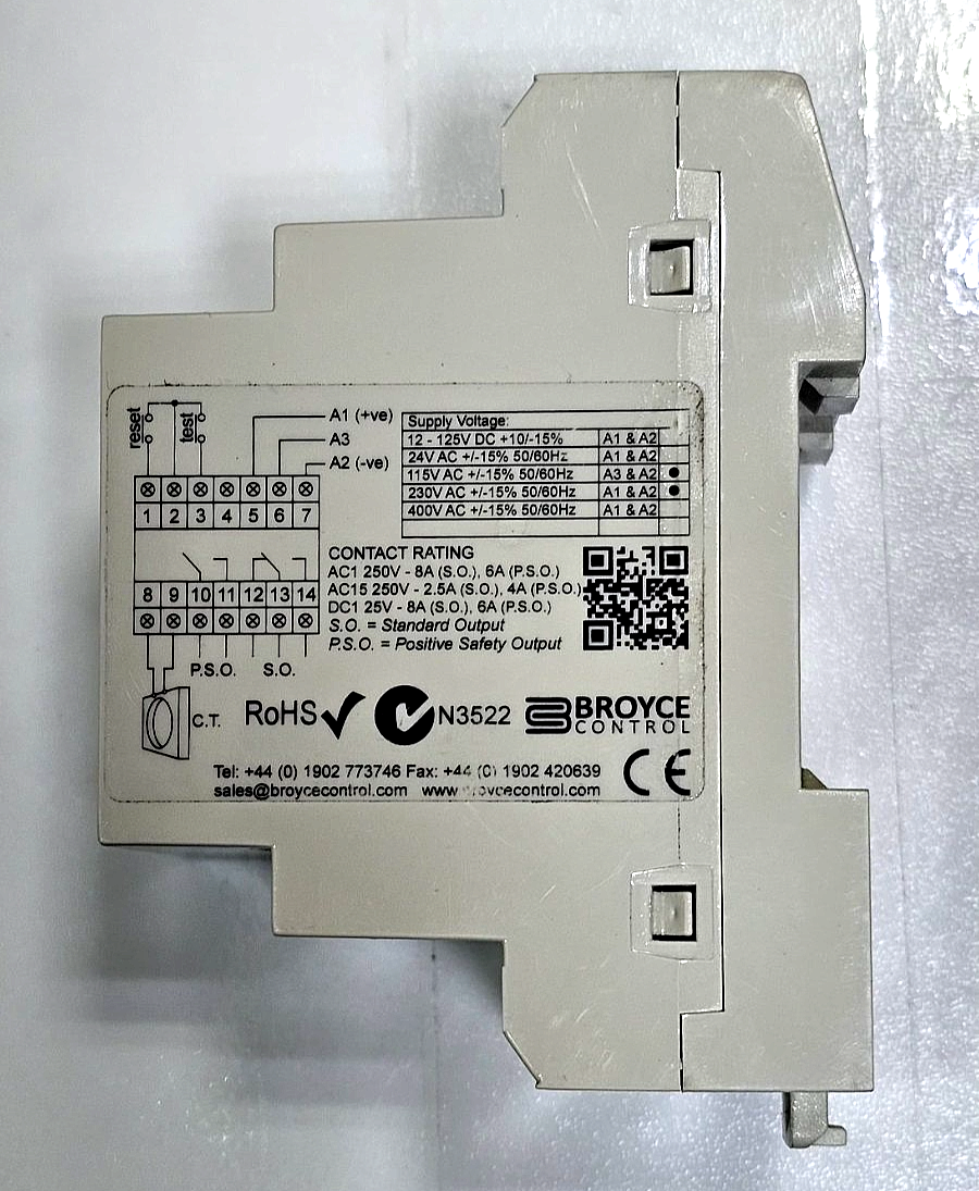 Broyce Control ELRM44V30 Earth Leakage Relay | 30A |Made in UK3