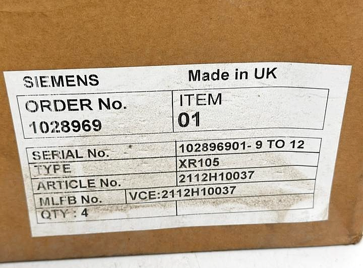 Siemens XR105  Protection Relay 2112H10037  – Made in UK ( Pack of 4 pcs )2