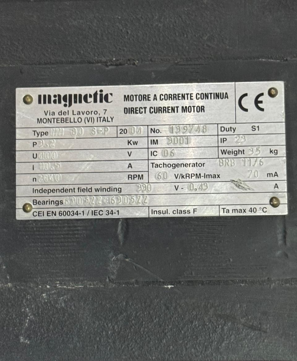 Magnetic | MM80 SP | DCMotor| Made in Italy | 3.2 kW  | 400V | 2840 RPM12