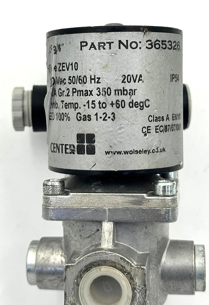 Center ZEV10 gas solenoid valve2