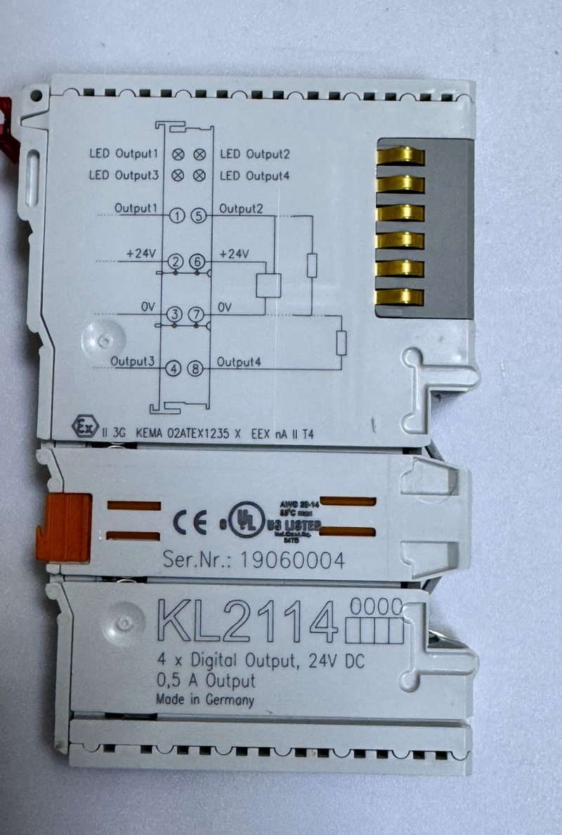 RS KL2114 Digital Output Module – 4Channel, 24V DC, 0.5A per Output0