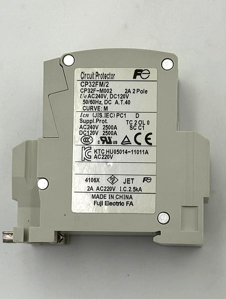 Fuji Electric CP32FM/2 |  2A | 2Pole Mini Circuit Breaker3