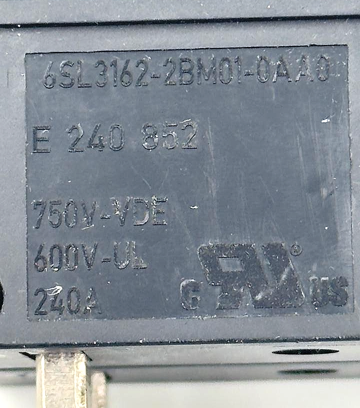 Siemens 6SL31622BM010AA0 feed adapter DC link adapter 240A8