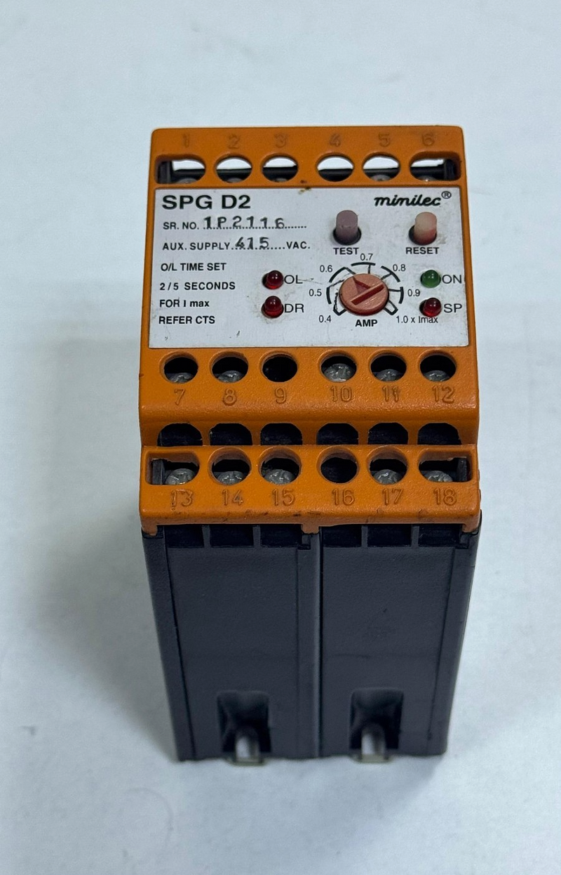 Minilec | SPG D2 | Phase Failure + Dry Run + Overload + Protection Relay0