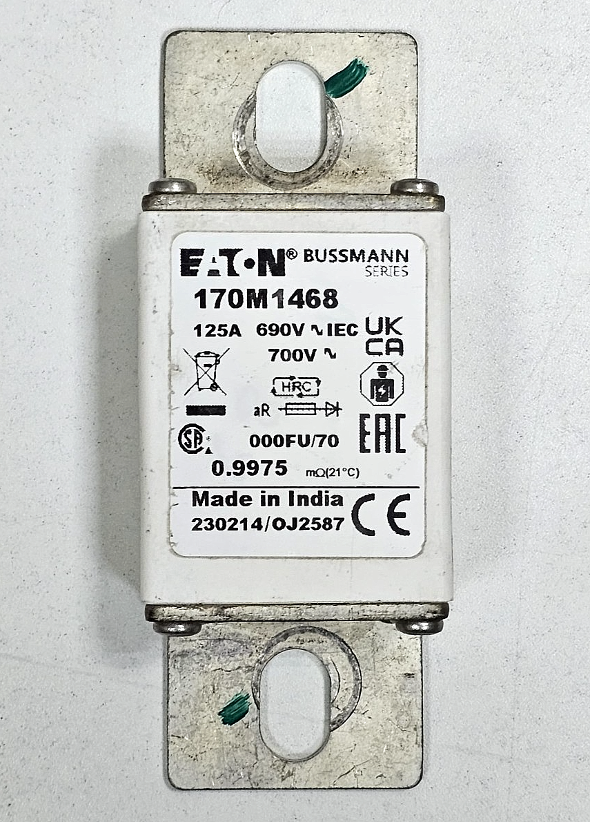(1 Piece) Eaton Bussmann | 170M1468 | Fuse | 125 A | 700 V | Made In India1