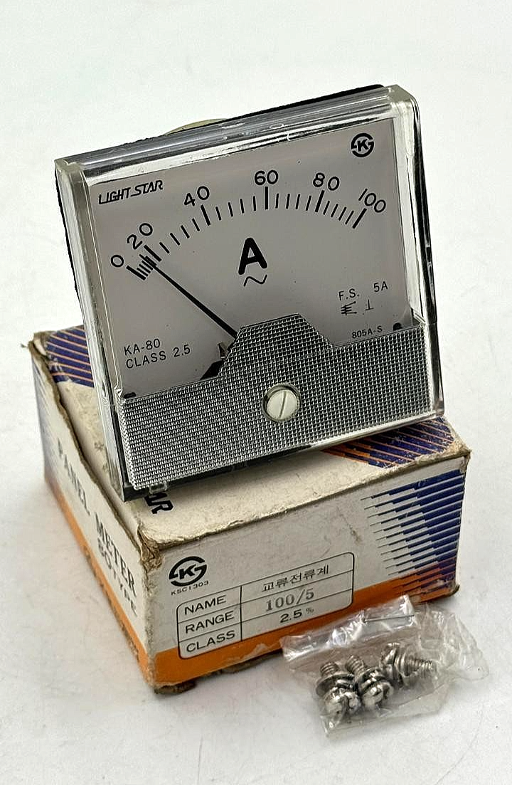 Light Star KA80 AC Analog Panel Ammeter 0100 A0