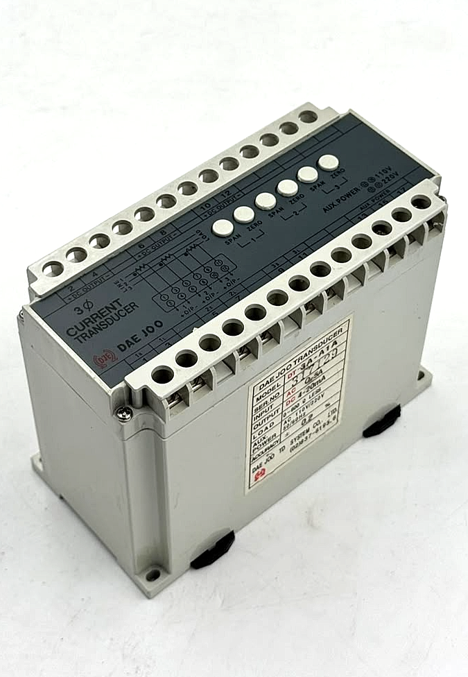 Daejoo DT-3A-A1A Current Transducer | AC 110/220V - saleem al tamimi electric equipment trading co llc-UAE