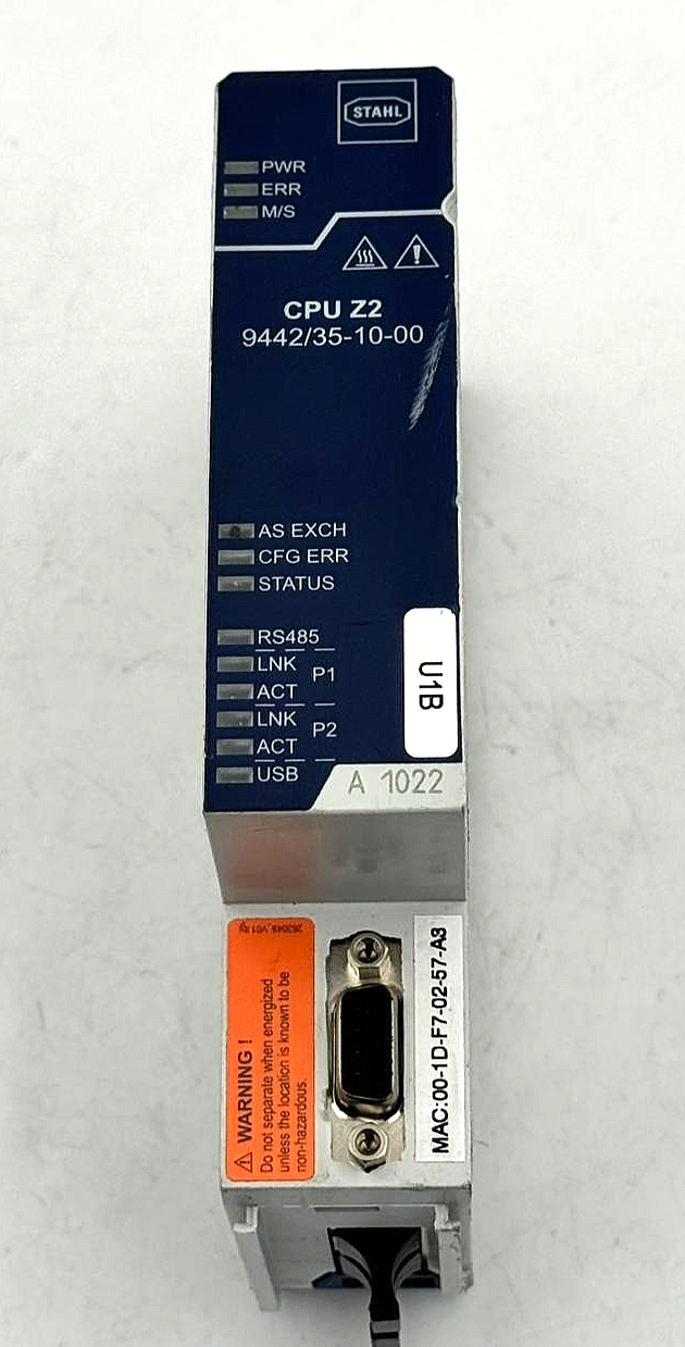 STAHL CPU Z2 9442/351000 | Remote I/O CPU Module | Made in Germany1