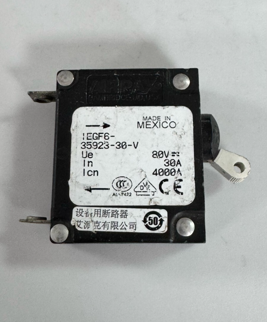 Airpax IEGF63592330V Circuit Breaker | 30A | 80V Delay 51  Trip 37.5A1