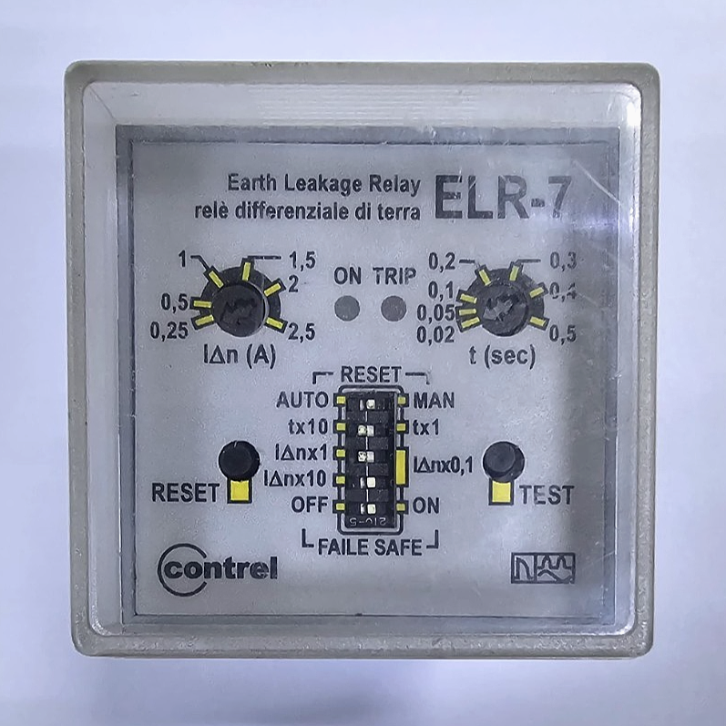 Contrel ELR7 Earth Leakage Relay | Ground Fault Protection | 220240V AC1