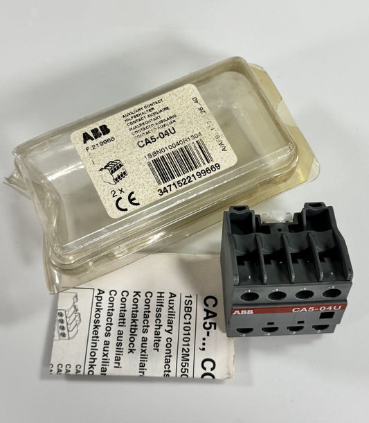 ABB CA504U Auxiliary Contact Block – 4NO, 1SBN010040R1304 – CE Marked - saleem al tamimi electric equipment trading co llc-UAE