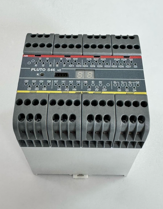 ABB Pluto S46 v2 Programmable Safety Controller | SIL 3, TÜV Certified | 24VDC - saleem al tamimi electric equipment trading co llc-UAE