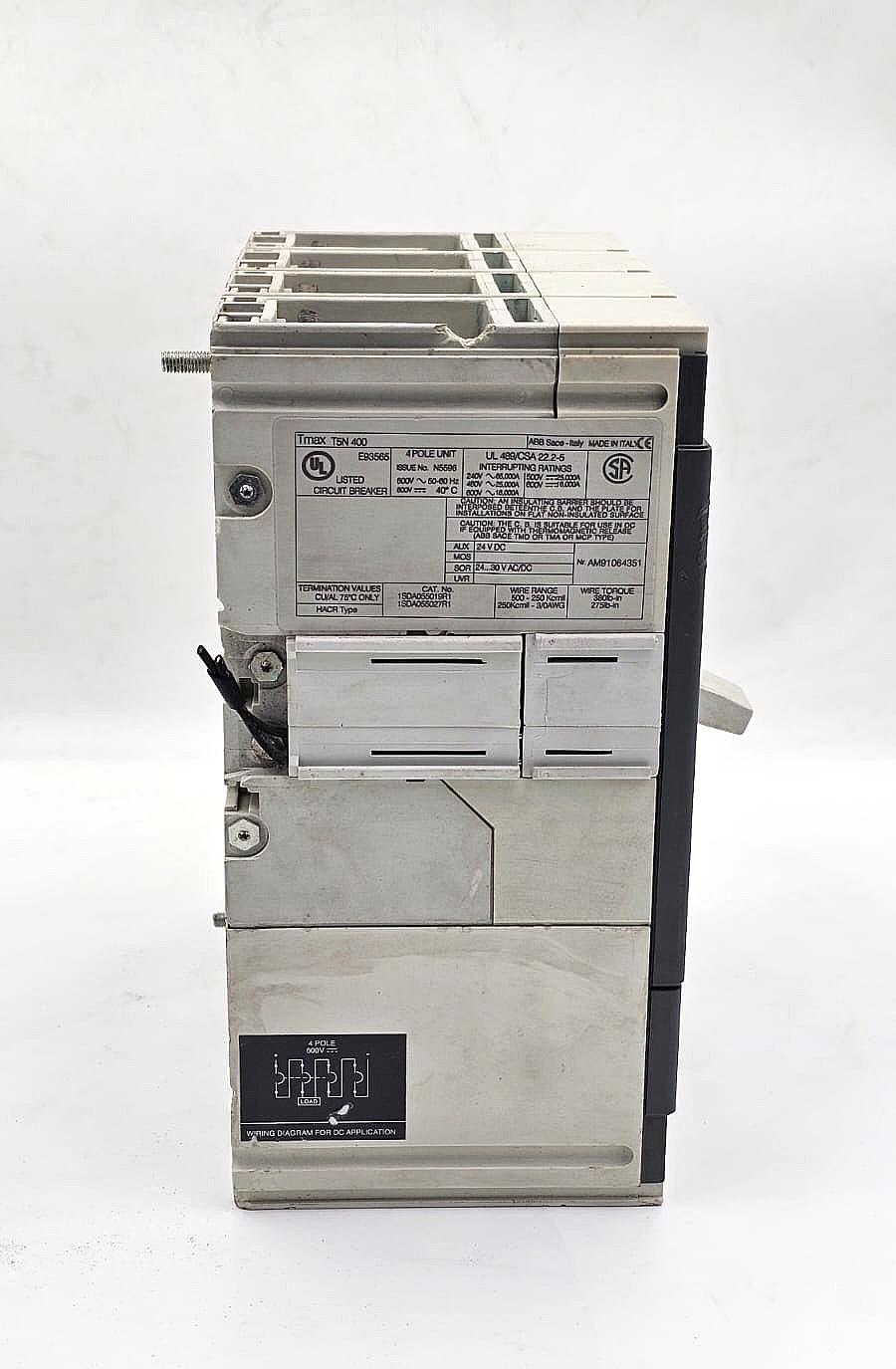 ABB SACE Tmax T5 Molded Case Circuit Breaker 400A - saleem al tamimi electric equipment trading co llc-UAE
