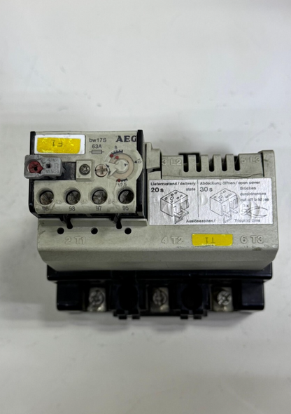 AEG 910341726 bw17s| 63 A| Industrial Control Relay 600V0