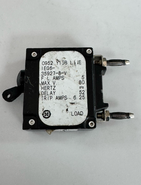 AIRPAX IEG6359278V Circuit Breaker – 5A, 80V Max, 2000A Icn, Delay 52,0