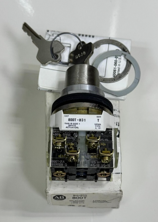 AllenBradley 800TH31B 2Position Cylinder Lock Selector Switch – HeavyDuty, - saleem al tamimi electric equipment trading co llc-UAE