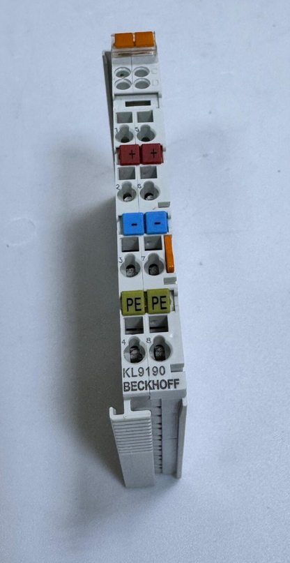Beckhoff KL9190 Voltage Supply Terminal –Up to 230V AC/DC, Max. 10A - saleem al tamimi electric equipment trading co llc-UAE