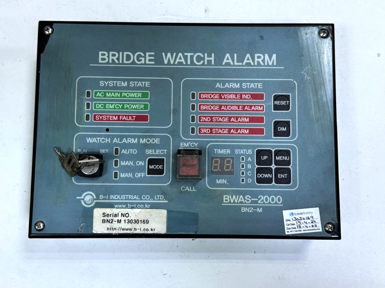 Bridge Watch Alarm System BWAS2000 | BN2M Spare Part – Not Working / For Parts - saleem al tamimi electric equipment trading co llc-UAE