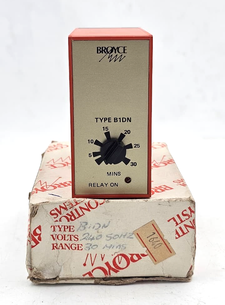 Broyce Control B1DN Timer Relay | Adjustable 5–30 Minute | Made in UK - saleem al tamimi electric equipment trading co llc-UAE