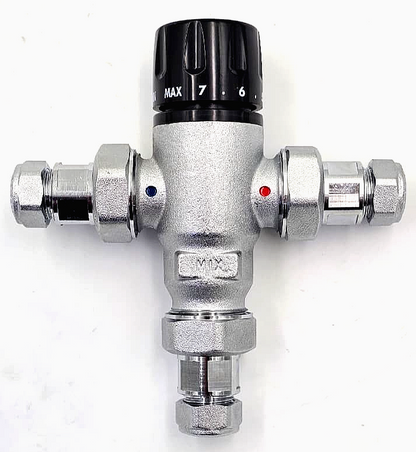 Caleffi 2/100 Thermostatic Mixing Valve | 30°C–65°C Adjustable - saleem al tamimi electric equipment trading co llc-UAE