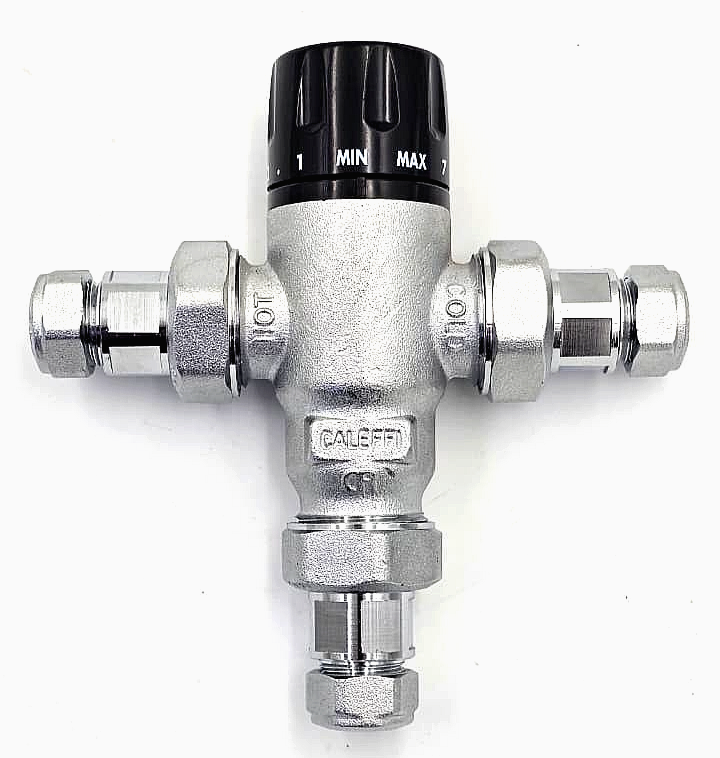 Caleffi 2/100 Thermostatic Mixing Valve | 30°C–65°C Adjustable - saleem al tamimi electric equipment trading co llc-UAE