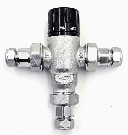 Caleffi 2/100 Thermostatic Mixing Valve | 30°C–65°C Adjustable - saleem al tamimi electric equipment trading co llc-UAE