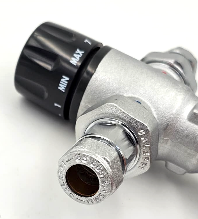Caleffi 2/100 Thermostatic Mixing Valve | 30°C–65°C Adjustable - saleem al tamimi electric equipment trading co llc-UAE
