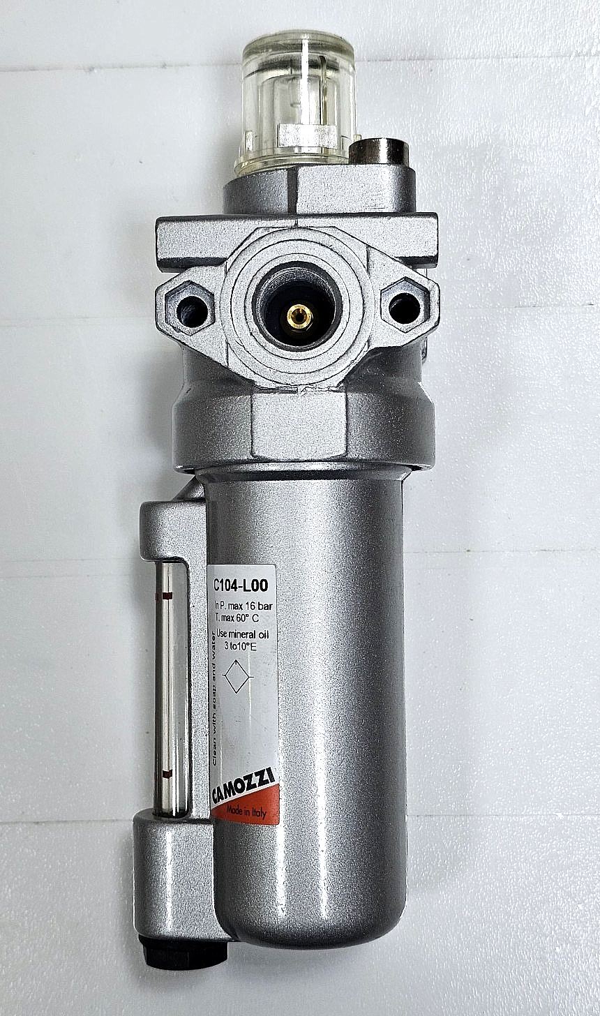 Camozzi C104 L00 Pneumatic Lubricator | 16 Bar Max | Mineral Oil | Made in Italy - saleem al tamimi electric equipment trading co llc-UAE