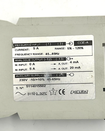 Circutor CCEA Current Transducer - saleem al tamimi electric equipment trading co llc-UAE