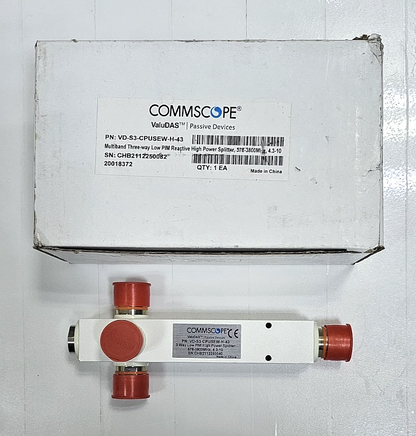 CommScope VDS3CPUSEWH43 | 3Way Low PIM High Power Splitter - saleem al tamimi electric equipment trading co llc-UAE