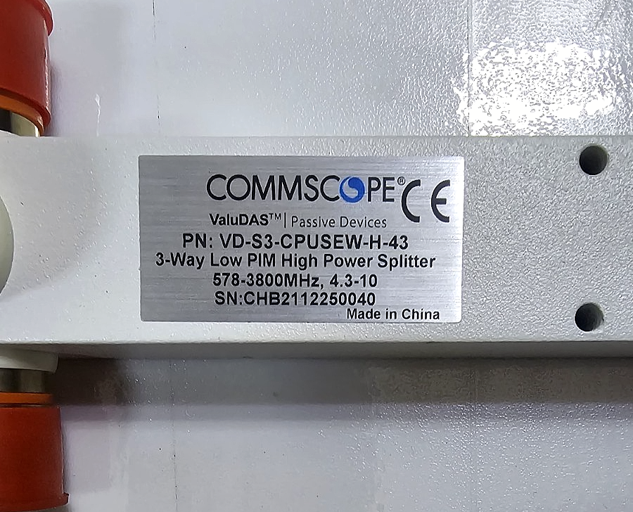 CommScope VDS3CPUSEWH43 | 3Way Low PIM High Power Splitter - saleem al tamimi electric equipment trading co llc-UAE