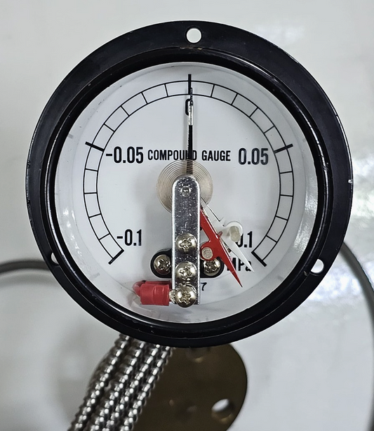 Compound Pressure Gauge | 0.1 to 0.1 MPa | Vacuum Pressure Dial Meter - saleem al tamimi electric equipment trading co llc-UAE