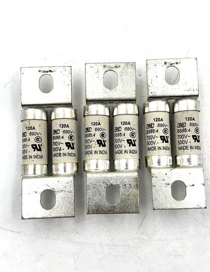 Cooper Bussmann 120FEE Fuse 120A 690V | Made in India ( Pack of 3) - saleem al tamimi electric equipment trading co llc-UAE