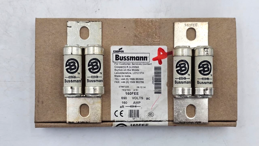 Cooper Bussmann 160FEE Fuse 160A 690V | Made in India ( Pack of 2) - saleem al tamimi electric equipment trading co llc-UAE