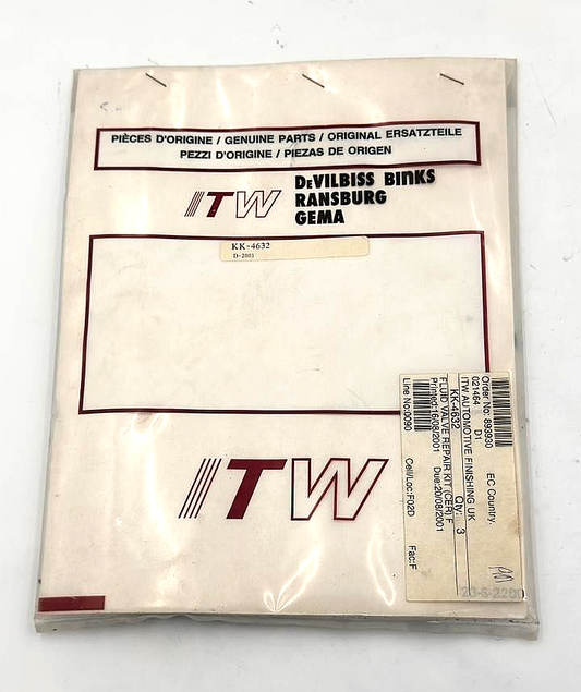 Devilbiss KK4632 Fluid Valve Repair Kit ( 1 pcs ) - saleem al tamimi electric equipment trading co llc-UAE