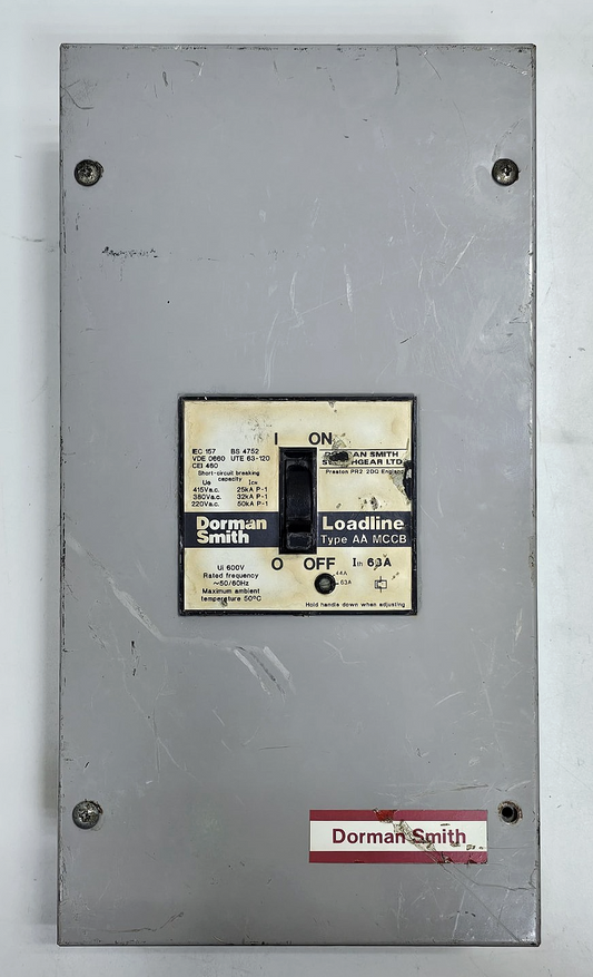 Dorman Smith Loadline | AA MCCB | 68A,600V | Moulded Case Circuit Breaker - saleem al tamimi electric equipment trading co llc-UAE