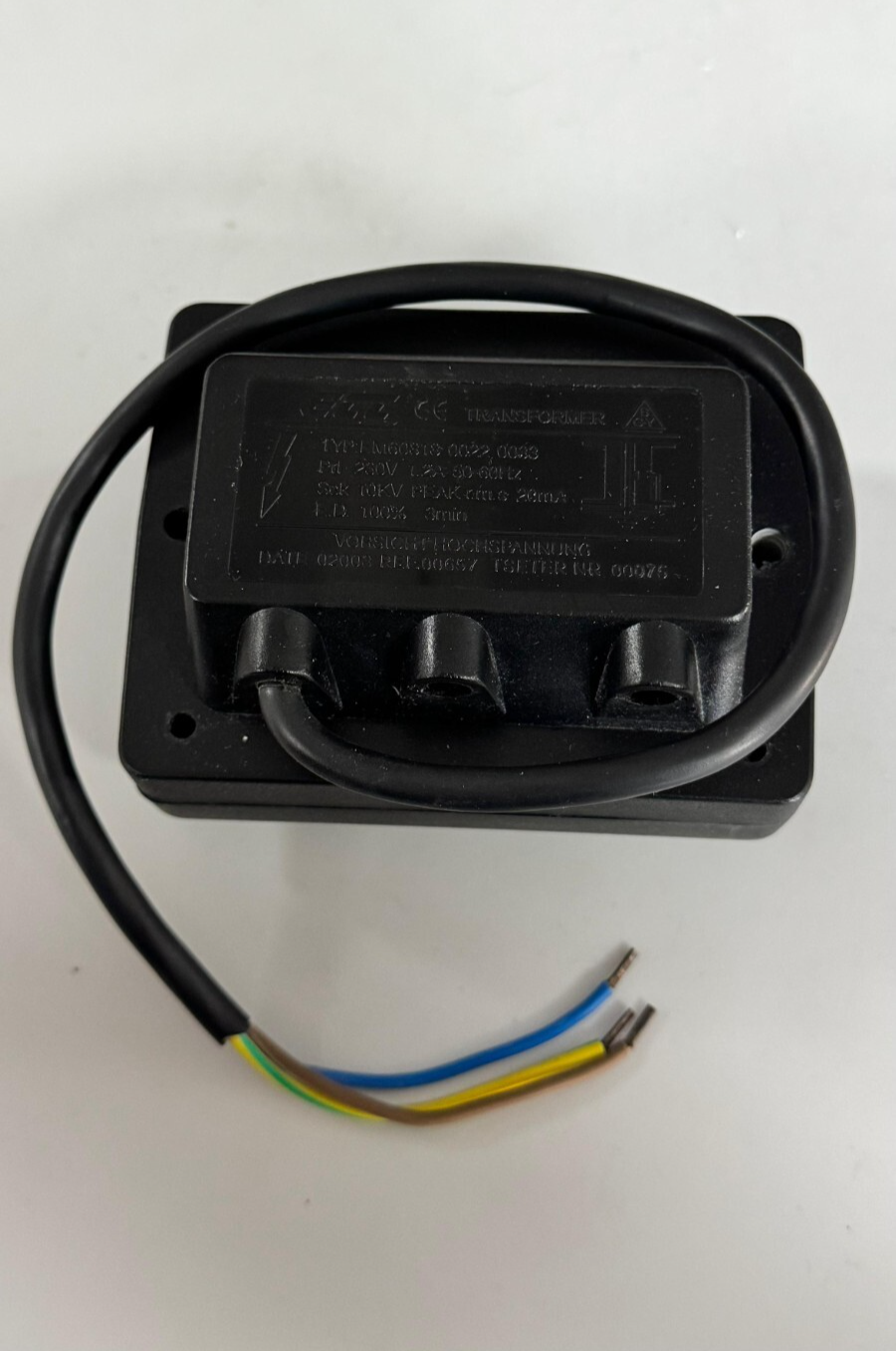 ELCO HighVoltage Transformer – EM60318.00220033, 230V, 10kV Peak, 20mA - saleem al tamimi electric equipment trading co llc-UAE