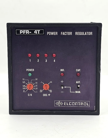 Elcontrol PFR-4T Power Factor Regulator Automatic Capacitor Controller - saleem al tamimi electric equipment trading co llc-UAE
