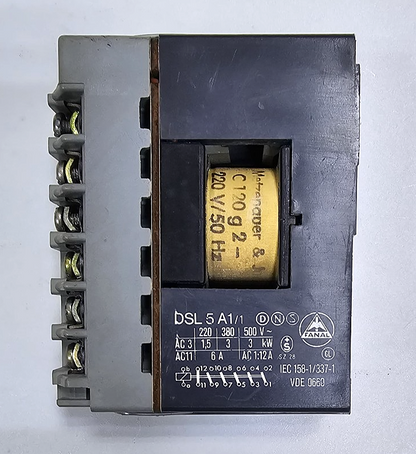 FANAL DSL 5 A1/1NS Contactor – 6A, 500V AC, Coil 220V AC 50Hz - saleem al tamimi electric equipment trading co llc-UAE